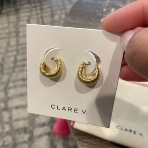 NWT Clare v earrings never worn